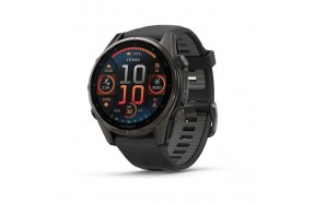 Garmin Fenix 8 47mm AMOLED Sapphire Carbon Gray DLC Titanium w. Black/Pebble Gray S. Band (010-02904-20/21)