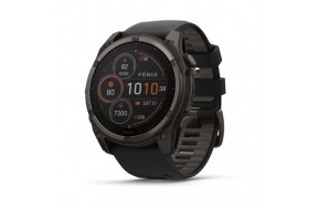 Garmin Fenix 8 51mm Solar Sapphire Carbon Gray DLC Titanium w. Black/Pebble Gray S. Band (010-02907-10/11)