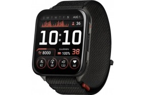 Смарт-годинник Garmin Venu X1 Black with Slate Titanium Caseback and Black ComfortFit Nylon Band (010-02980-00/02)