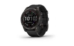 Смарт-годинник Garmin Fenix 7 Sapphire Solar Carbon Gray DLC Titanium with Black Band (010-02540-20/21)