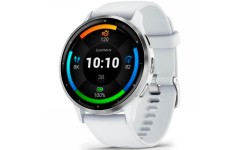 Garmin Venu 3 Silver Stainless Steel Bezel with Whitestone Case and Silicone Band (010-02784-00/50)
