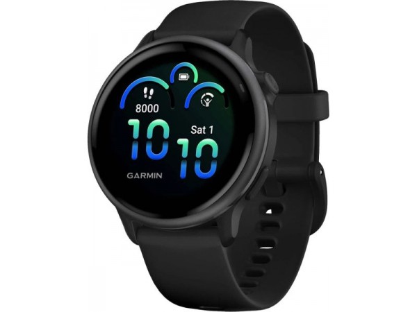 Смарт-годинник Garmin Vivoactive 6 Slate with Black Band (010-02985-00)