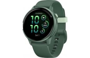 Смарт-годинник Garmin Vivoactive 6 Metallic Jasper Green with Jasper Green Band (010-02985-02)