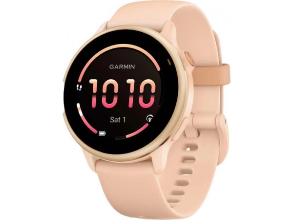 Смарт-годинник Garmin Vivoactive 6 Metallic Pink Dawn with Pink Dawn Band (010-02985-03)