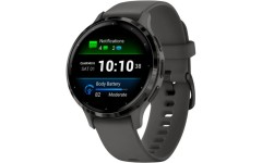 Смарт-годинник Garmin Venu 3S Slate S. Steel Bezel w. Pebble Gray Case and S. Band (010-02785-00/50)