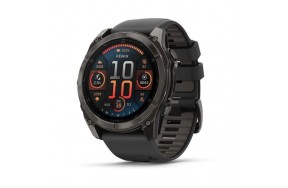 Спортивний годинник Garmin Fenix 8 51mm AMOLED Sapphire Carbon Gray DLC Titanium w. Black/Pebble Gray S. Band (010-02905-20/21)