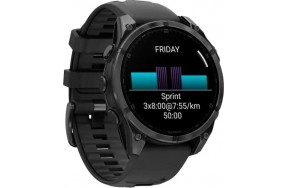 Смарт-годинник Garmin Fenix 8 47mm AMOLED Slate Gray with Black Silicone Band (010-02904-00/29)