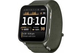 Смарт-годинник Garmin Venu X1 Moss with Titanium Caseback and Moss ComfortFit Nylon Band (010-02980-01/03)