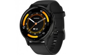 Смарт-годинник Garmin Venu 3 Slate Stainless Steel Bezel with Black Case and Silicone Band (010-02784-01/51/41)