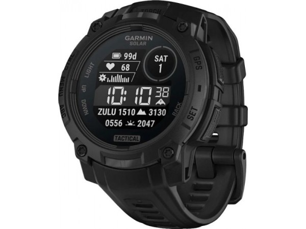 Смарт-годинник Garmin Instinct 3 45mm Solar Tactical Edition Black with Black Band (010-02934-50)