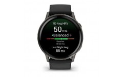 Garmin Venu 4 45 mm Slate with Black Silicone Band (010-03014-00)