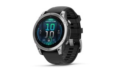 Garmin Fenix E 47mm AMOLED Stainless Steel with Black Silicone Band (010-03025-02/00)