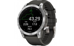 Смарт-годинник Garmin Fenix 7 Silver with Graphite Band (010-02540-00/01)