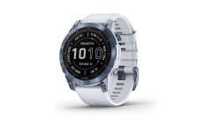 Смарт-годинник Garmin Fenix 7 Sapphire Solar Mineral Blue DLC Titanium with Whitestone Band (010-02540-24/25)