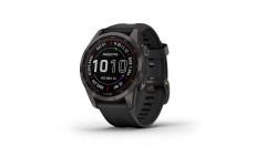 Смарт-годинник Garmin Fenix 7S Sapphire Solar Carbon G. DLC Titanium w. Black Band (010-02539-24/25)