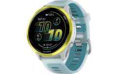 Смарт-годинник Garmin Forerunner 570 47mm Amp Yellow Aluminum w. Translucent Whitestone/Turquoise Band (010-02971-01)