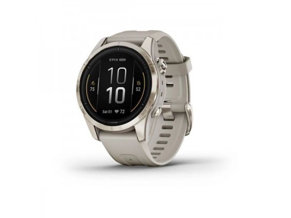 Garmin Epix Pro (Gen 2) Sapphire Edition 42mm Soft Gold with Light Sand Band (010-02802-10/11) в Киеве. Недорого Умные часы, наручные часы, аксессуары