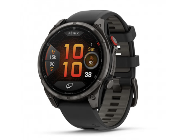 Garmin Fenix 8 Pro 51mm AMOLED Sapphire Carbon grey DLC Tit. w. Black/grey S. Band (010-03199-00/01)