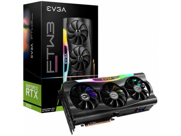 Відеокарта EVGA GeForce RTX 3070 FTW3 ULTRA GAMING LHR (08G-P5-3767-KL)