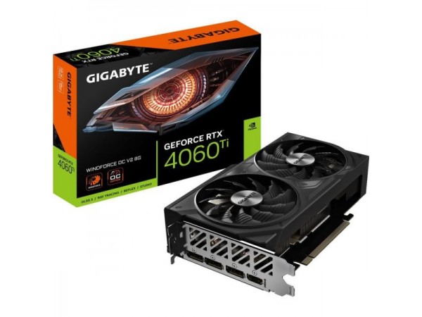 Відеокарта GIGABYTE GeForce RTX 4060 Ti WINDFORCE OC V2 8G (GV-N406TWF2OCV2-8GD)