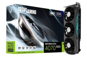 Відеокарта Zotac GAMING GeForce RTX 4070 SUPER Trinity Black Edition 12GB (ZT-D40720D-10P)